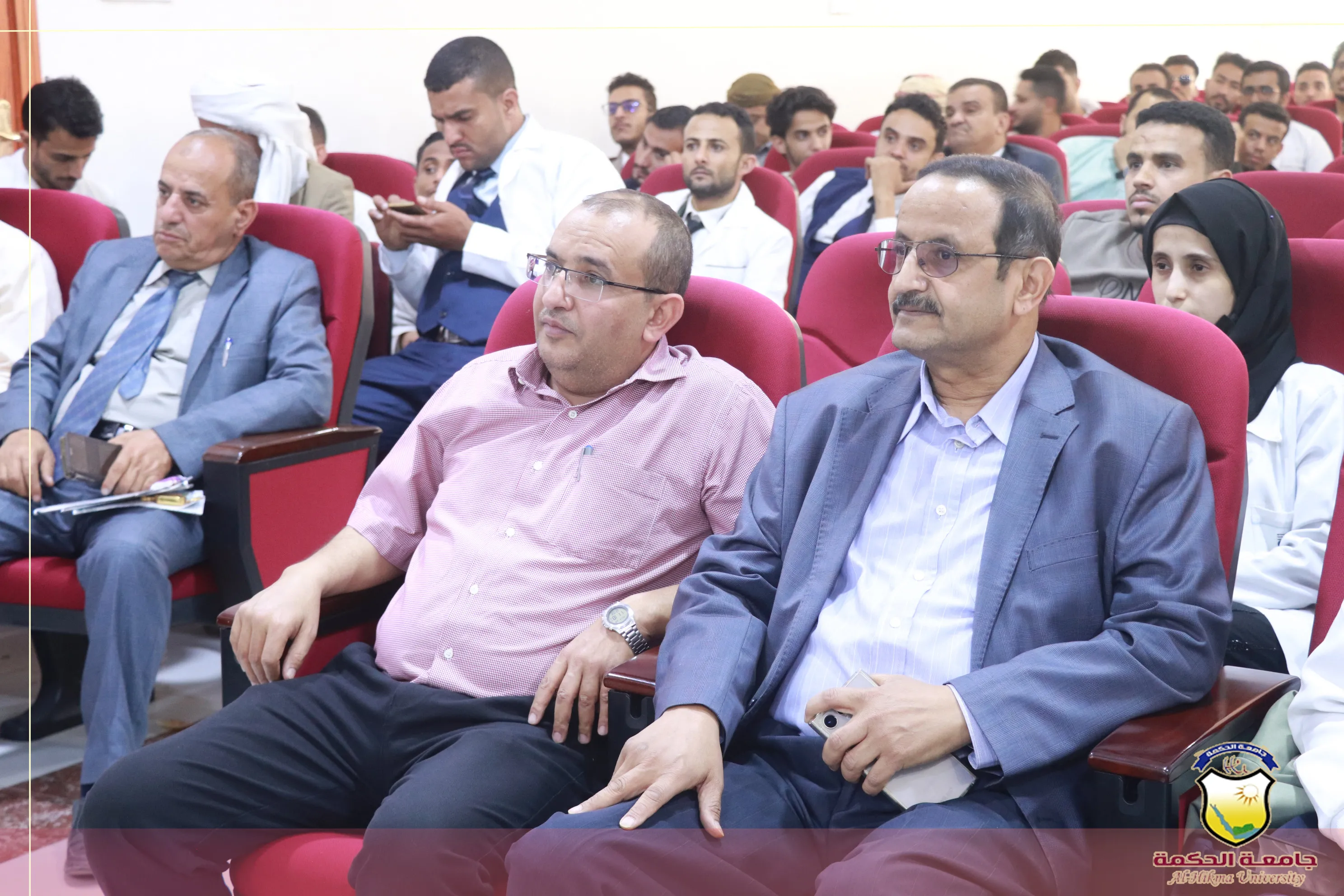 The Faculty of Medical Sciences, under the auspices of the Presidency of Al-Hikma University, is conducting the second scientific conference to present the graduation research of the second cohort from the Department of General Medicine and Surgery.