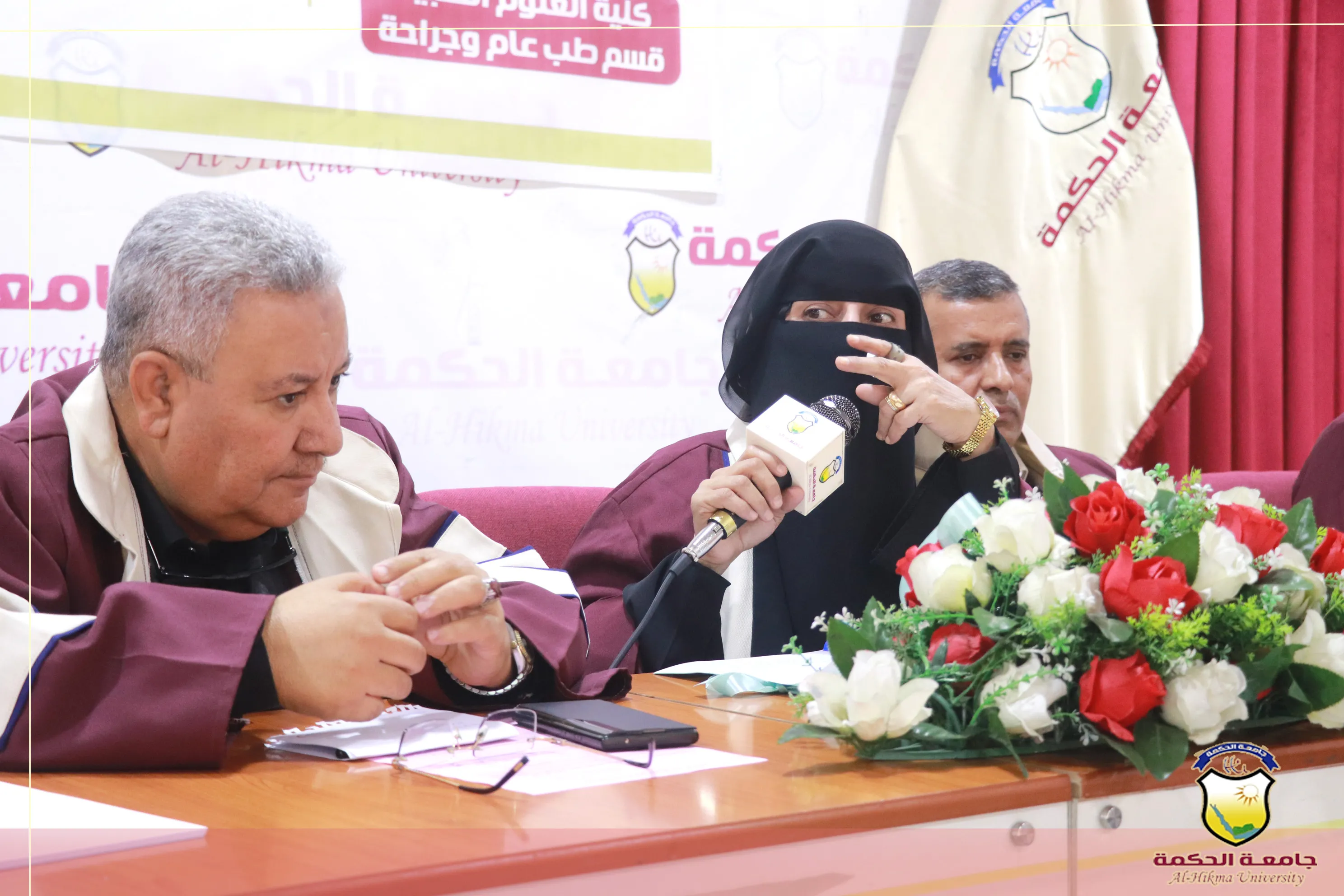 The Faculty of Medical Sciences, under the auspices of the Presidency of Al-Hikma University, is conducting the second scientific conference to present the graduation research of the second cohort from the Department of General Medicine and Surgery.