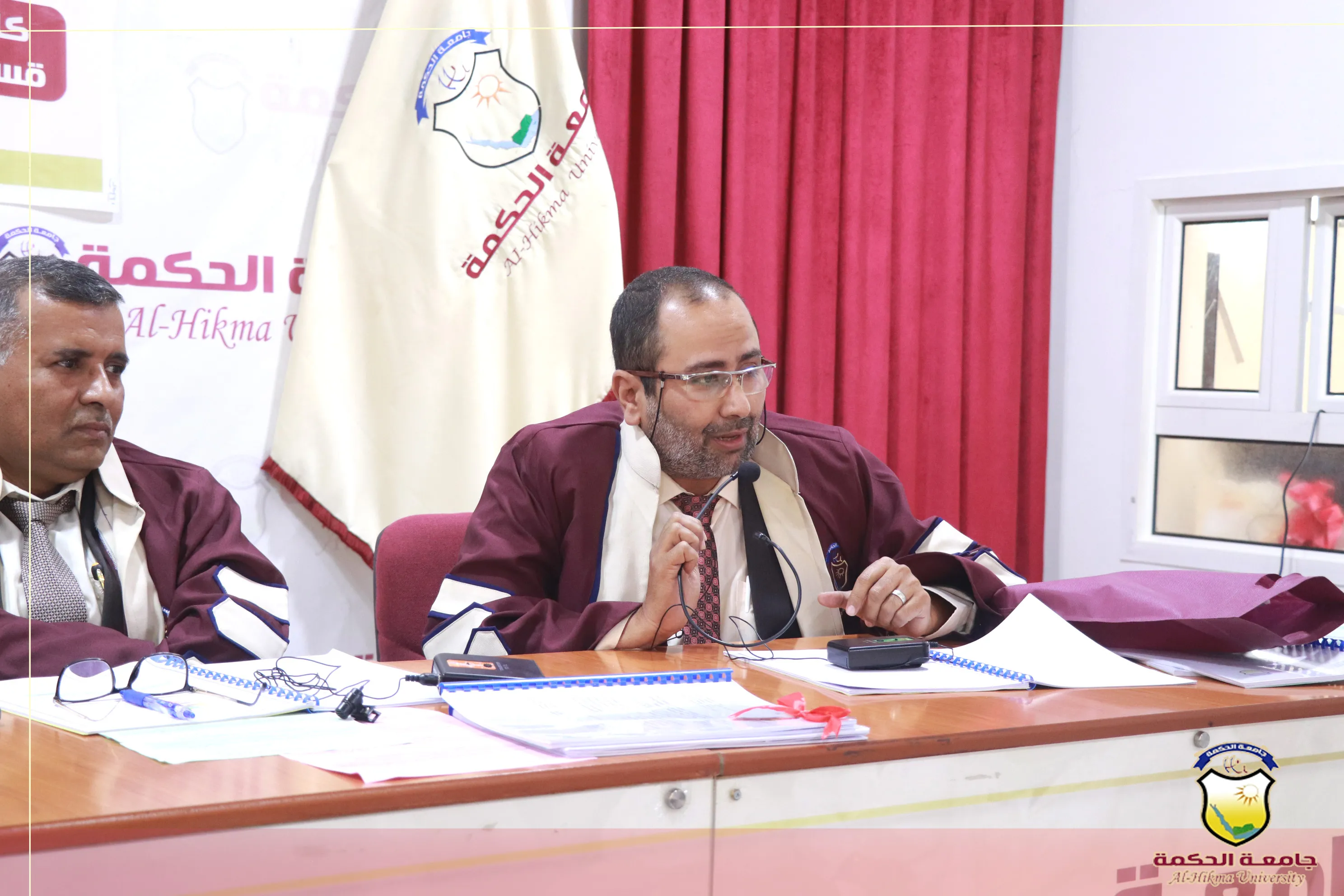 The Faculty of Medical Sciences, under the auspices of the Presidency of Al-Hikma University, is conducting the second scientific conference to present the graduation research of the second cohort from the Department of General Medicine and Surgery.